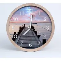 Tulup Holzuhr 30fi cm wanduhr - Bridge-Architektur