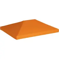 vidaXL Möbel Pavillondach 310 g/m² 4x3 m Orange - Pavillons & Partyzelte CLORIS5890662