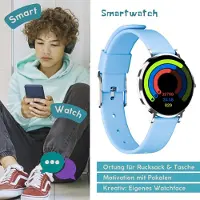 Xcoast LINO-TIME, kleine Kindersmartwatch, extra flach, mit tollen Funktionen