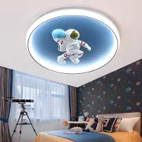 360Home Lampe Kinderzimmerlampe LED-Lampe Augenschonlampe Schlafzimmerlampe Einbauleuchte Deckenlampe Drei Lichtfarben 50cm E：Astronautenlampe /YHYDY/
