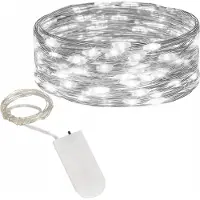 Kaufland Led-Lichterkette 10 Leds Kaltweiss Mit Batterien Für Dekoration - Springos