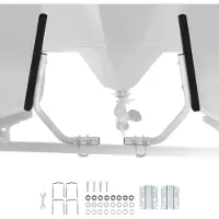 StarTech.com Bootsanhänger-Seitenführungen - Anhängerführung mit Auflagen - Breite 0–3 cm Verstellbar - Hochfester Stahl - Dicke Stützplatten - Für Pontonanhänger - Passend für L-/Kasten-/C-Profil