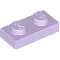 LEGO 100x 1x2 Platten 3023 - Plate Lavendel - Lavender
