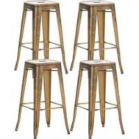 CLP 4er Set Barhocker Joshua gold