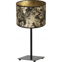 Light11 HOME Tischlampe GIA mit goldenem Muster – Moderne Tischleuchte mit Lampenschirm für Wohnzimmer und Schlafzimmer