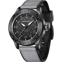 Lixada North Edge Mach Watch, Pilotenuhr, solarbetriebene Uhr fuer Herren, 50 m wasserdicht, Chronograph, Nachtsicht, haelt bis zu 180 Tage, Solaruhr