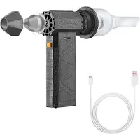 Kkmoon Mini-Turbo-Jet-Ventilator, 52 m/s, Turbo-Ventilator, 130.000 U/min, wiederaufladbares, leistungsstarkes Geblaese