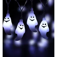 ROSNEK 1.5m Halloween Geist Lichterkette LED Batteriebetriebene Lichterketten Home Party Garten Dekoration