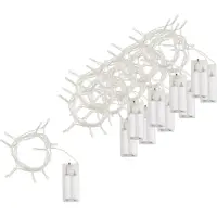 VBS XXL LED Lichterkette 10er Set 1.5m 10 Stück 14cm Abstand zwischen LEDs