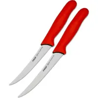 Pirge Butcher's MasterGrip Ausbeinmesser Profi Messer Set 2 TLG - Rutschfester Griff - 13 cm und 15 cm Ausbeinmesser Set