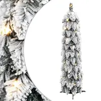 Prolenta Maison Exclusive - Künstlicher Weihnachtsbaum Beleuchtung & Schnee 30 LEDs 60 cm
