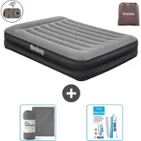 Bestway Luftmatratze - 2-Personen - 152 x 203 x 46 cm - Grau - Inklusive Zubehör