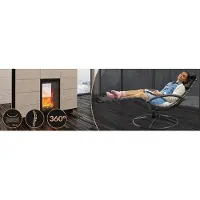 B2X Sonnenliege mit Wippfunktion, ergonomisch, anthrazit
