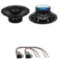 Crunch GTS-62 Koaxial 2-Wege 3 Ohm Lautsprecher Einbauset passend für T4 vorne