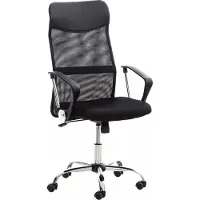 In And OutdoorMatch Premium Bürostuhl Lucrezia Jennings - Netzbezug - Schwarz - Auf Rollen - Ergonomischer Bürostuhl - Für Erwachsene - Höhenverstellbar