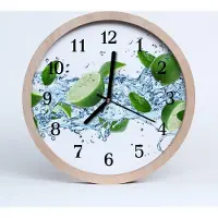 Tulup Holzuhr 30fi cm wanduhr - Limette