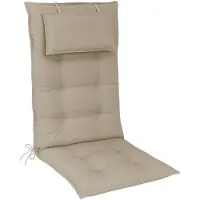 Kettler Polen elGiga Hochlehner-Auflage Marbella Champagner / Natur 120 x 50 x 7 cm