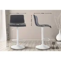 CLP Barhocker Hoover Stoff W dunkelgrau