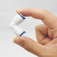Markenlos 12 Stück Pushfit-Adapterfittings für RO-Wasserfilter, 6,35 mm (1/4") - Verbindungsstücke für Wasserleitungen - Gerade Stecker für Kühlschrank-Schläuche
