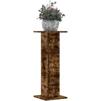 vidaXL "2026 Promotion" Pflanzenständer - Hochbeet - 2 Stk. - Blumenkasten - Räuchereiche 30x30x80 cm - Holzwerkstoff - Beete CC16546