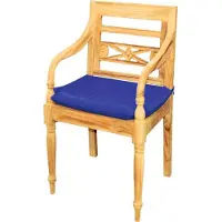 Lestix International Sitzauflage 45 cm x 42 cm für Gartenstuhl Aoste TS-2010 - blau