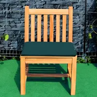 Teako Design Gartenstuhl Piceno Teakholz Massiv mit Kissen grün