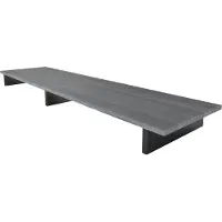 Vladon TV-Aufsatz Game, Germany, Aufsatz für TV-Boards zur Erhöhung, Weiß matt/Avola-Anthrazit (138,5 x 9,5 x 34,5 cm)