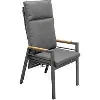 Garden Pleasure Gartenstuhl MATERA Hochlehner Teakholz wetterfest 56,5 cm breit 110 cm hoch
