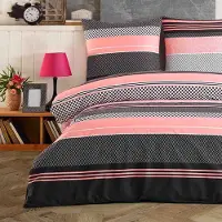 Buymax Renforce Bettwäsche 200x200 cm aus 100% Baumwolle 3 teilig mit Reissverschluss (1x Bettbezug, 2x Kopfkissenbezug 80x80 cm), Deckenbezug Set
