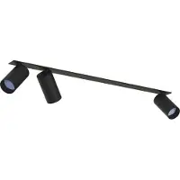 Licht-Erlebnisse Spot Lampe Aluminium Metall GU10 verstellbar Schwarz 3-flammig länglich Modern Strahler