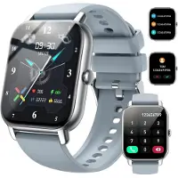 JUNG Nerunsa Smartwatch Damen & Herren Fitnessuhr, mit Bluetooth Smartwatch (4,69 cm/1,85 Zoll) mit Telefon Funktion, 100+ Trainingsmodi)