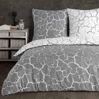 Buymax Bettwäsche Bettbezug 200x200 cm, Kopfkissenbezug 80x80 cm 3 teilig Deckenbezug Set aus 100% Baumwolle Renforce mit Reissverschluss