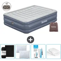 Bestway Luftmatratze - 2-Personen - 152 x 203 x 51 cm - Grau - Inklusive Zubehör