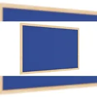 Allboards Filztafel mit Holzrahmenn 60x40cm, Blau