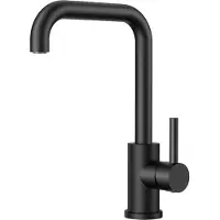 Sonstiges FORIOUS L Förmiger Wasserhahn Küche Schwarz 360° Drehbar Edelstahl Armatur