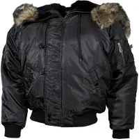 MFH US Polarjacke N2B, schwarz, dick gefüttert XXL