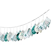 Boltze Adventskalender zum Befüllen 'Handschuhe' 260 cm - türkis
