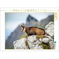 CALVENDO Puzzle Gämse | 1000 Teile Lege-Größe 64x48cm Foto-Puzzle für glückliche Stunden