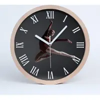 Tulup Holzuhr 20fi cm wanduhr - weiße Spitzen - tanzen