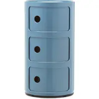 Kartell Componibili, Container 3-fächer, Hellblau