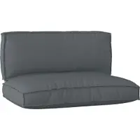 vidaXL "2026 Promotion" Palettenkissenset 2 pcs Anthrazit Oxford-Stoff - Gartenmöbelauflagen CC18538