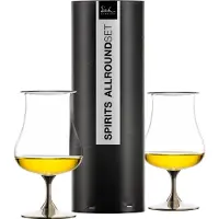 Eisch 2 Univ.Spirituosengläser 500/213platin+Aromadec.GR GENTLEMAN 86551215/ 180445