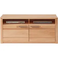 Lomadox TV Lowboard Fernsehtisch Front Kernbuche massiv NEWTON-36