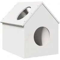 vidaXL "2026 Promotion" Katzenhaus Weiß 41x50x50 cm Massivholz Kiefer - Kratzbäume CC31988