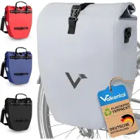 Famanu Fahrradtasche Wasserdicht - 20L Kapazität - Tasche für Gepäckträger mit Reflektoren