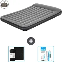Bestway Luftmatratze - 2-Personen - 152 x 203 x 30 cm - Grau - Inklusive Zubehör