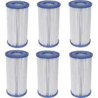 Bestway 6x Filterkartusche Gr.3 für Quick Up Pool Filterpatron 58012