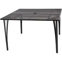 Degamo Gartentisch Esstisch Tisch CLASSIC 120x120cm, Streckmetall anthrazit