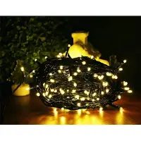 BURI LED Außen Lichterkette 16 m Weihnachtsbeleuchtung Partylicht warmweiß Dekolicht