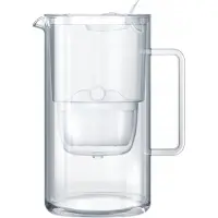 AQUAPHOR Glas 2.5l Filterkanne mit Maxfor+ Kartusche weiß
